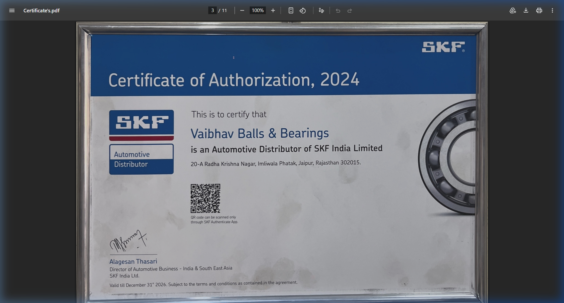 SKF Bearings