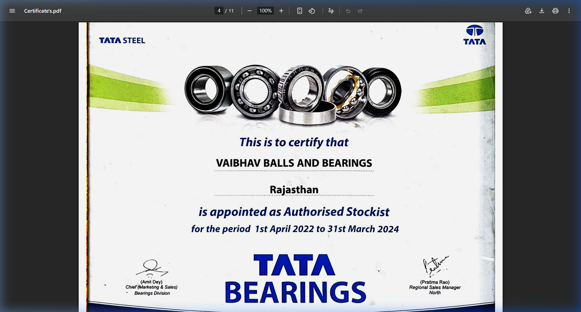 TATA Bearings